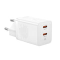 Baseus Carregador Pro Fast Charger C+C 40W Eu Branco