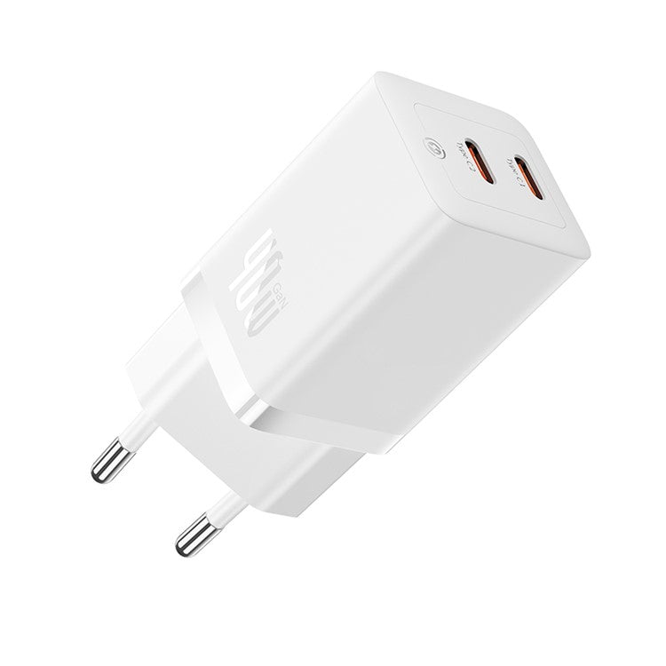 Baseus Carregador Pro Fast Charger C+C 40W Eu Branco