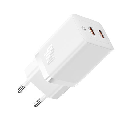 Baseus Carregador Pro Fast Charger C+C 40W Eu Branco