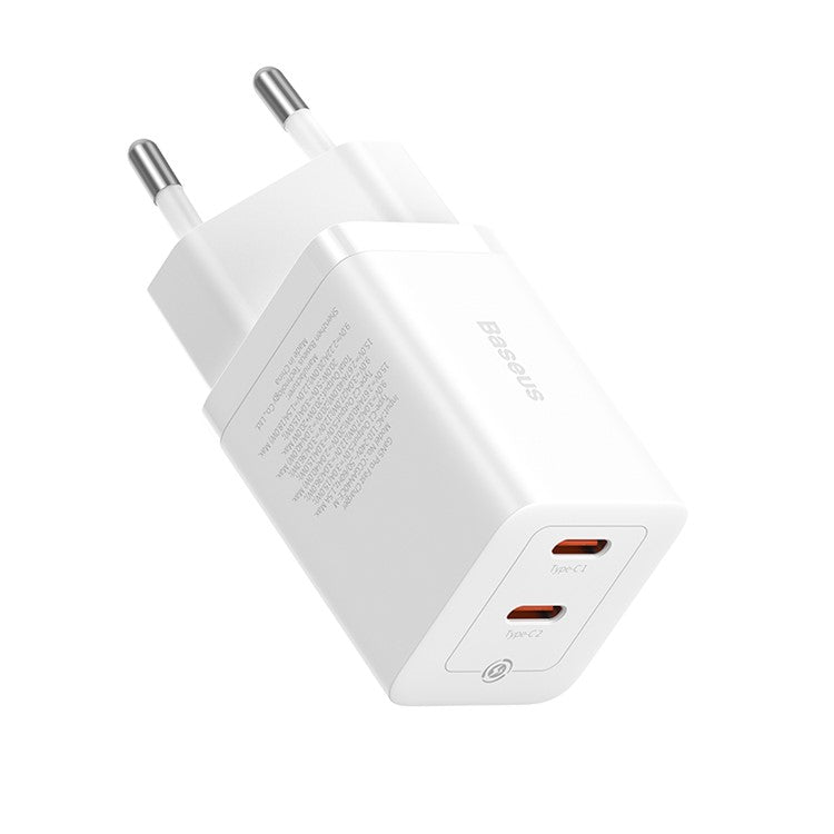 Baseus Carregador Pro Fast Charger C+C 40W Eu Branco