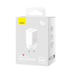 Baseus Carregador Pro Fast Charger C+C 40W Eu Branco