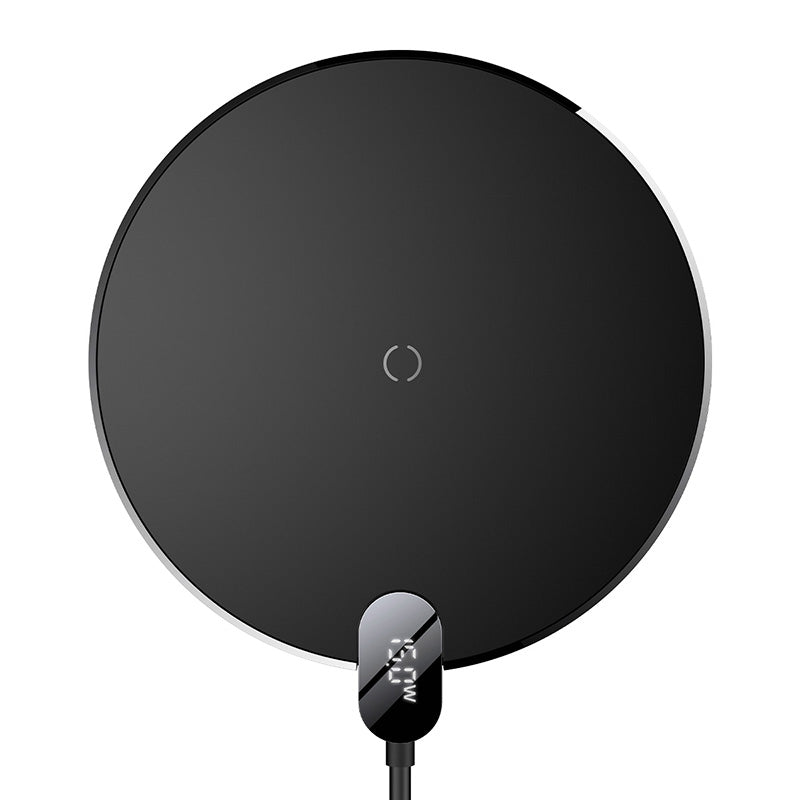 Baseus Carregador Wireless Digital LED Display Gen2 Preto