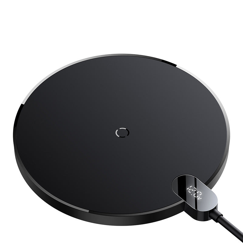 Baseus Carregador Wireless Digital LED Display Gen2 Preto
