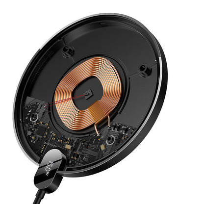 Baseus Carregador Wireless Digital LED Display Gen2 Preto
