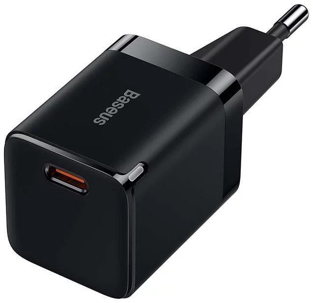 Baseus Carregador Rápido Gan3 1C 30W Eu Preto