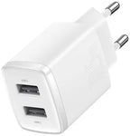 Baseus Carregador Compacto 2U 10.5W Eu Branco