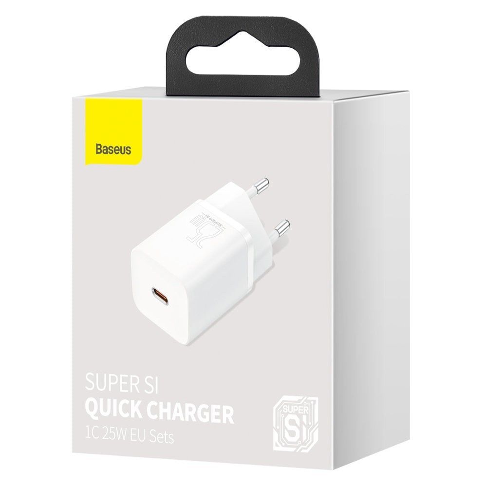 Baseus Carregador Rápido Super Si 1C 25W Eu Branco