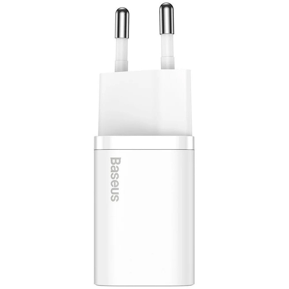 Baseus Carregador Carregamento Rápido Super Si c/ Cabo Usb-C Para Lightning 1mt Branco