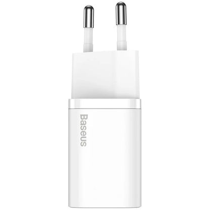 Baseus Carregador Carregamento Rápido Super Si c/ Cabo Usb-C Para Lightning 1mt Branco