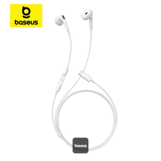 Auriculares Baseus Encok CZ19 Wired Earphones Moon White