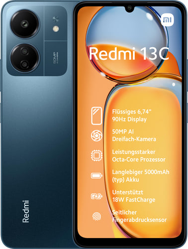 Xiaomi Redmi 13C 256Gb 8Ram 5G Eu BLU - Smartphone e