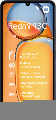 Xiaomi Redmi 13C Nfc 6:74 4G Hd+ Dualsim A13.0 6Gb/128Gb Preto