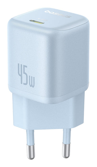 Carregador Baseus Picogo Gan 1C 45W Eu Galaxy Blue