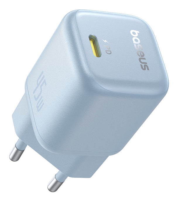 Carregador Baseus Picogo Gan 1C 45W Eu Galaxy Blue