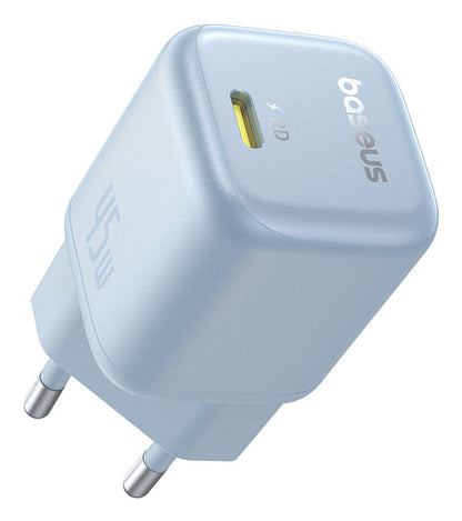 Carregador Baseus Picogo Gan 1C 45W Eu Galaxy Blue