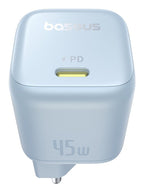 Carregador Baseus Picogo Gan 1C 45W Eu Galaxy Blue