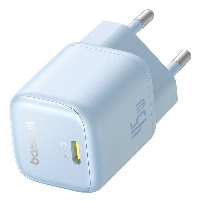 Carregador Baseus Picogo Gan 1C 45W Eu Galaxy Blue
