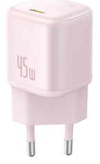 Carregador Baseus Picogo Gan 1C 45W Eu Baby Pink