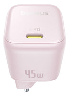 Carregador Baseus Picogo Gan 1C 45W Eu Baby Pink