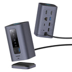Baseus Spacemate Series 10-In-1 (Mac) Docking Station Space Cinza Usb-C To 1*Hdmi 4K@60Hz+1*Hdmi