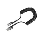 Rixus Retractable USB-A - Type-C Preto