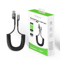 Rixus Retractable USB-A - Type-C Preto