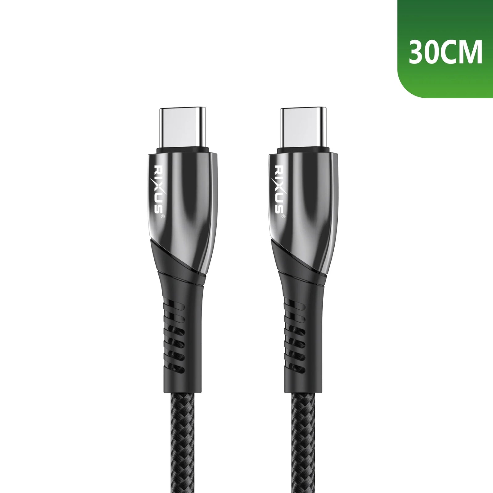 Cabo RIXUS Nylon USB-C 30cm 60W RXUC37C