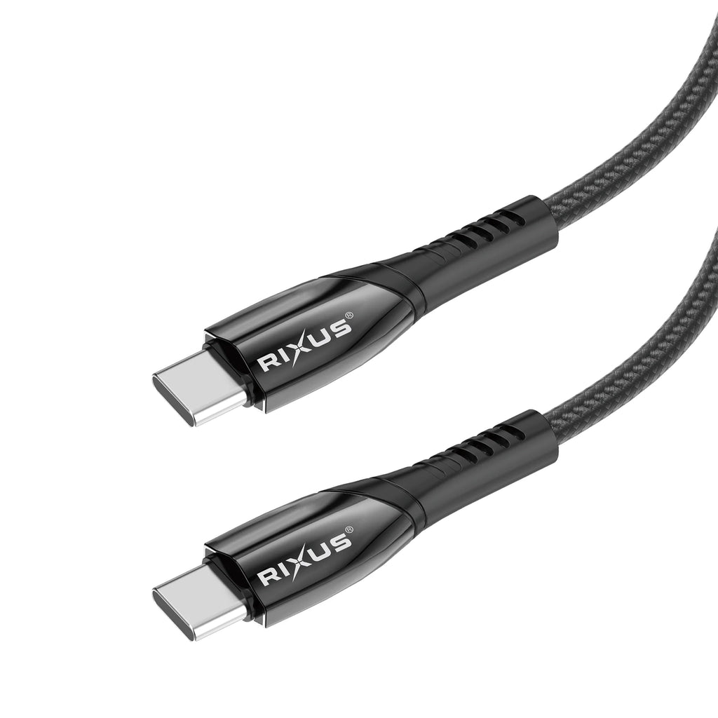Cabo RIXUS Nylon USB-C 30cm 60W RXUC37C
