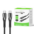 Cabo RIXUS Nylon USB-C 30cm 60W RXUC37C