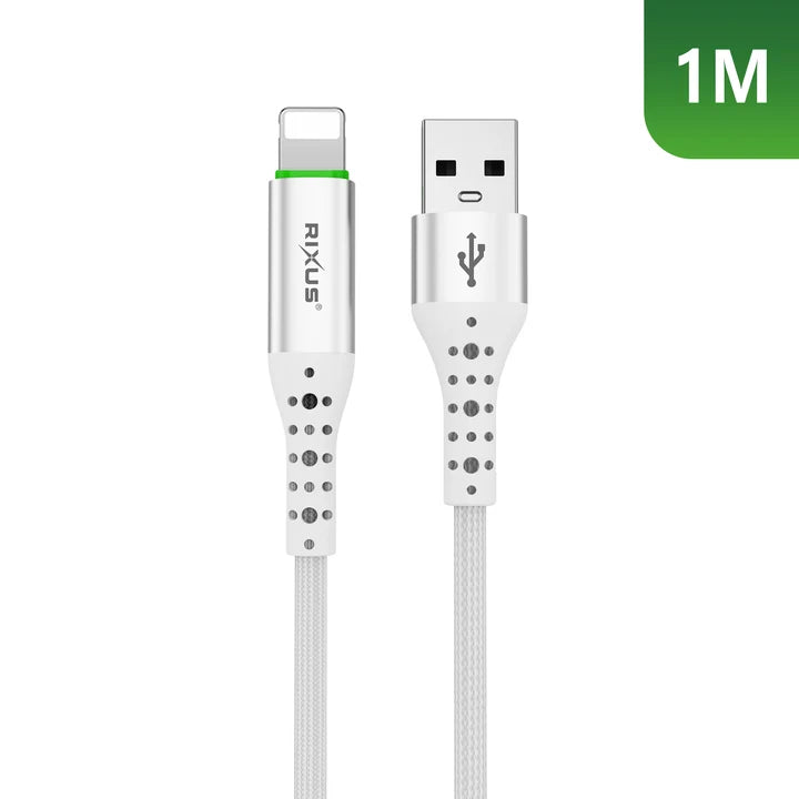 Cabo RIXUS 1M Lightning RXUC21AL Branco