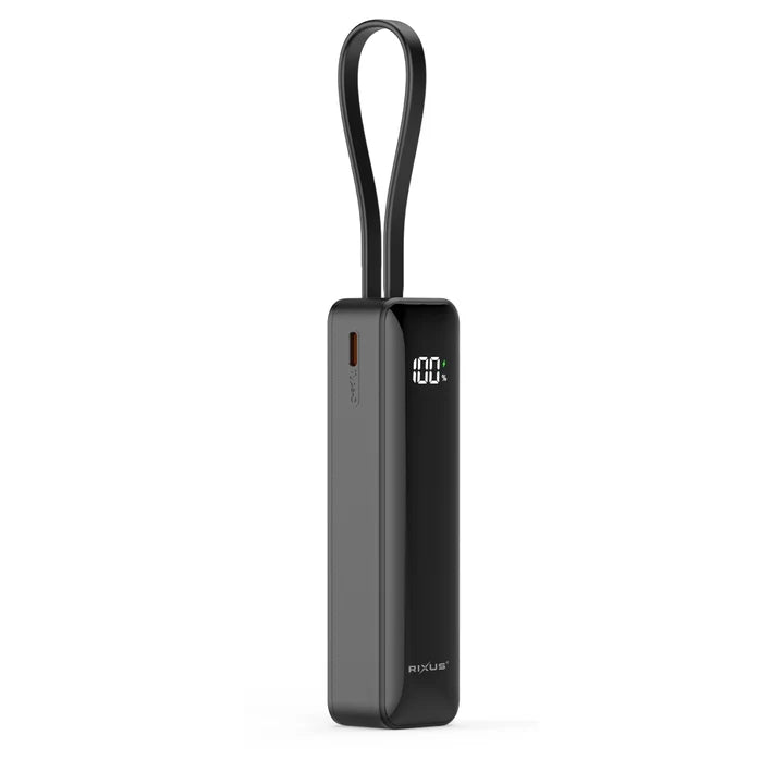 RIXUS Powerbank RXPB03B 5.000mAh C/ Cabo integrado