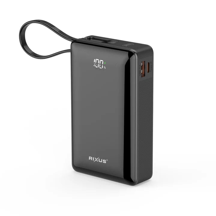 RIXUS Powerbank RXPB02B 20.000mAh C/cabo integrado