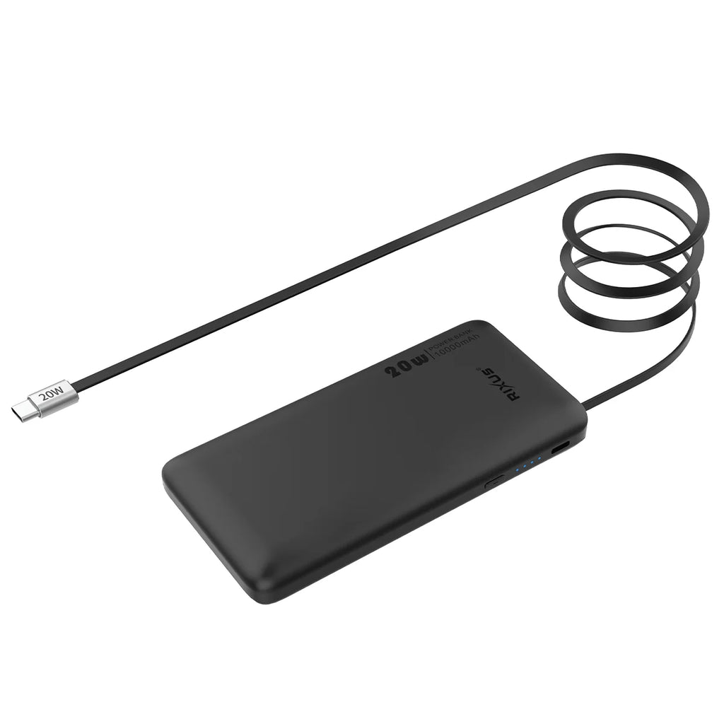 Rixus PowerBank 10000mAh RXPB08 C/ Cabo USB-C