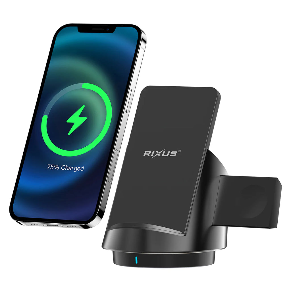 RIXUS 3-in-1 Wireless Charging Stand 15W RXWC57