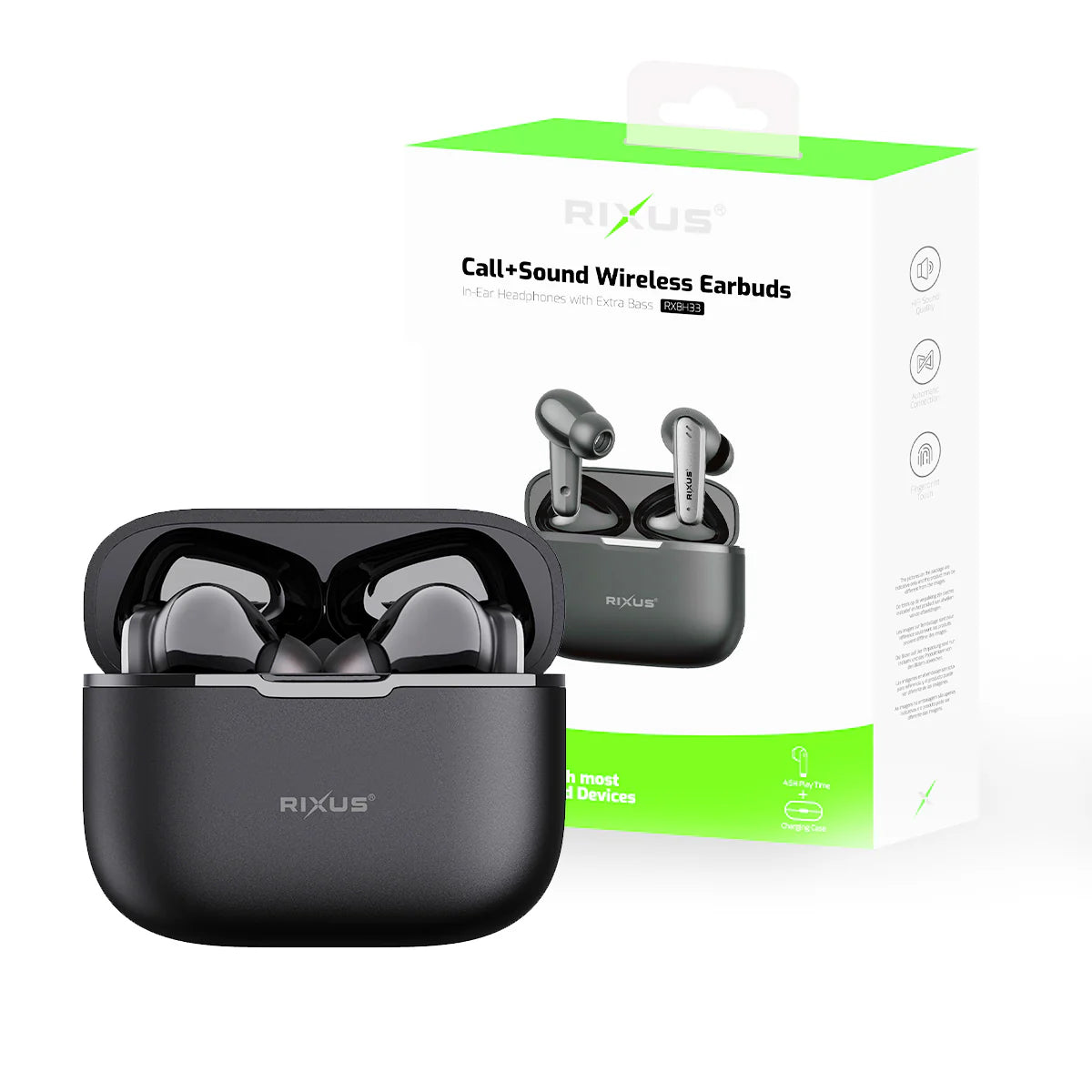 RIXUS HiFi Sound Earbuds RXBH33