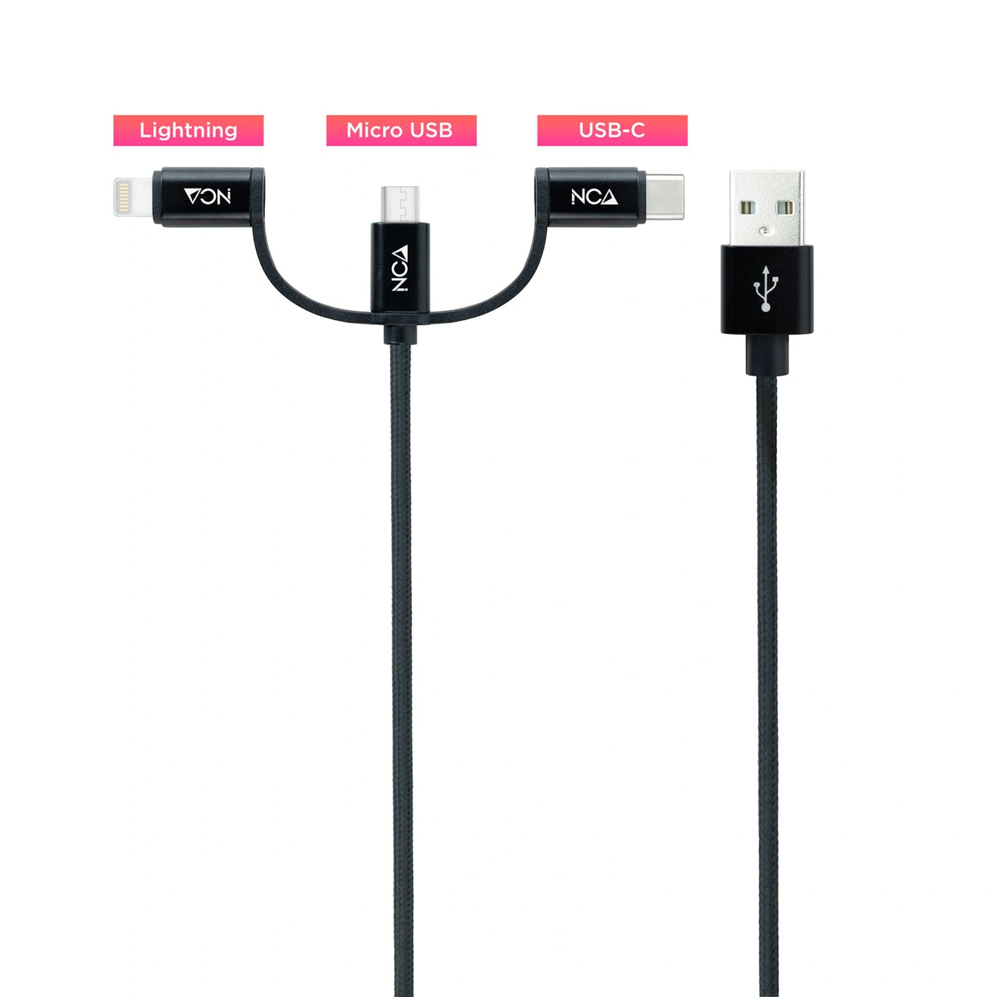 RIXUS 1M 10W Lightning - USB Cable RXU82A White