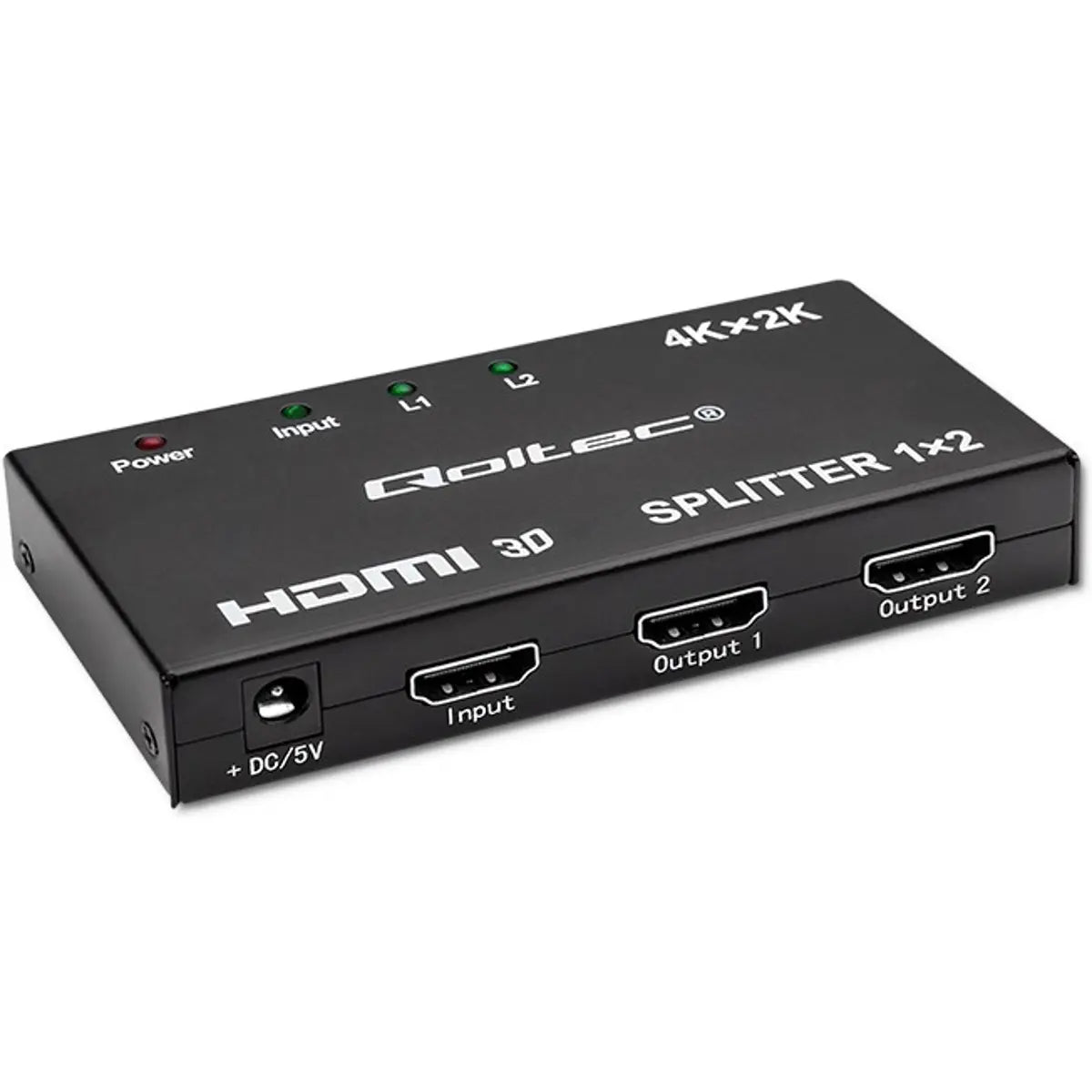 Qoltec HDMI Splitter 4K/2K (1-in e 2-out)