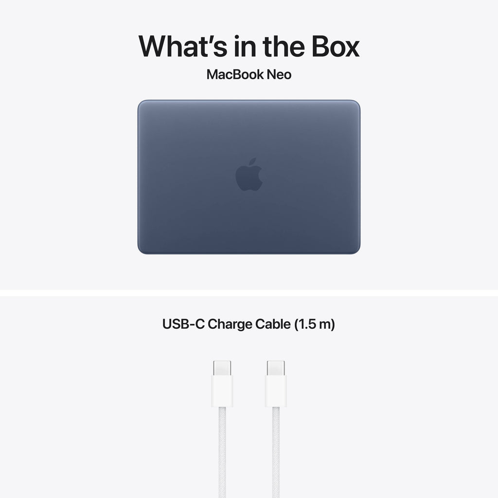 Apple MacBook Neo 13" | A18 Pro CPU 6-core, GPU 5-core | SSD 512GB | 8GB RAM | Touch ID | Índigo