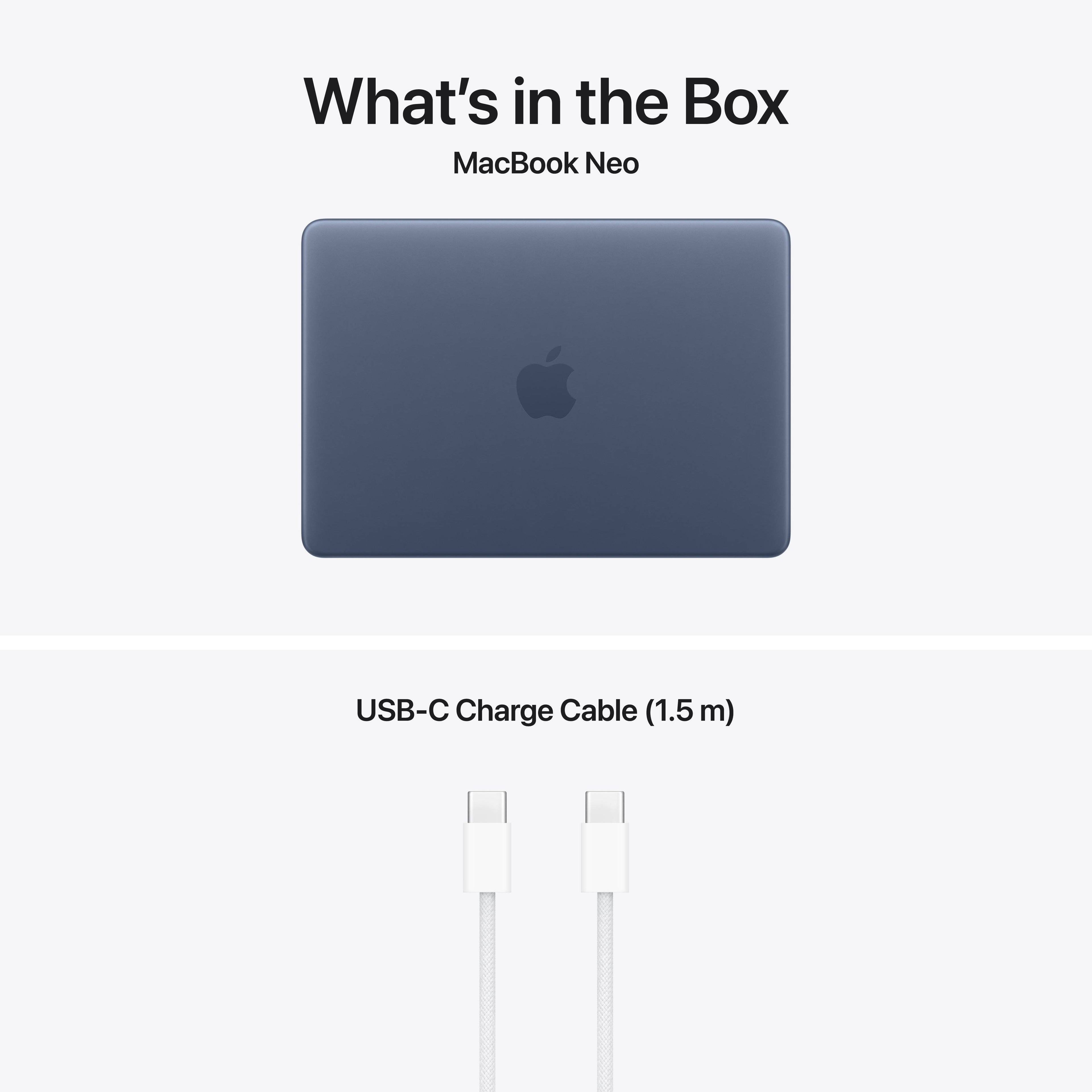 Apple MacBook Neo 13" | A18 Pro CPU 6-core, GPU 5-core | SSD 512GB | 8GB RAM | Touch ID | Índigo