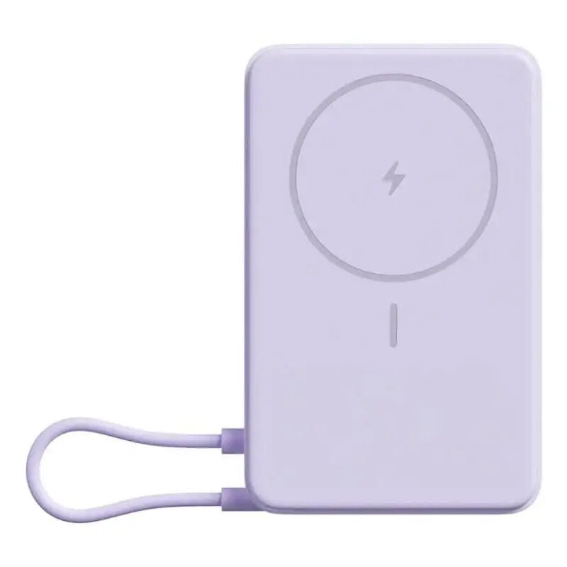 Powerbank Xiaomi 33W Magnetic Power Bank 10000 com Suporte Incorporado Roxo