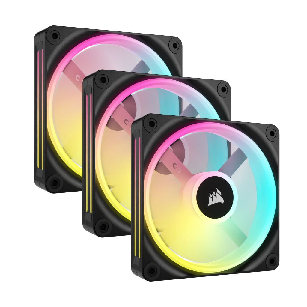Ventoinha Corsair iCUE Link QX120 RGB PWM Preta 120mm (Pack 3)