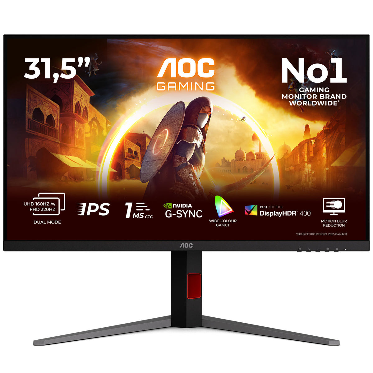 Monitor AOC Gaming 31.5" U32G4U Fast IPS W-LED 4K UHD 160Hz 1ms Adaptive Sync