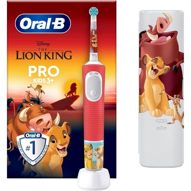 Cepillo Dental Oral-B Pro Kids 3 Rei Leão Inclui 1 Remudança e Capa