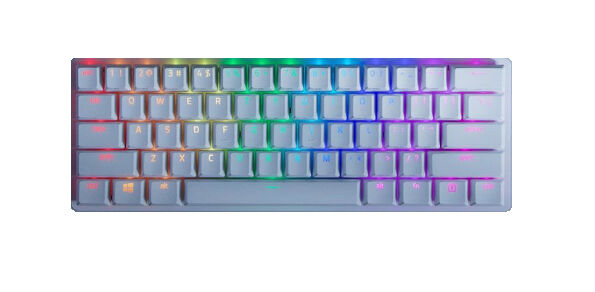 Teclado Razer Huntsman Mini Mercury Ed. RGB Red Switch (US)