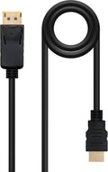 Cabo Conversor Nanocable DisplayPort/M > HDMI/M 2 M Preto