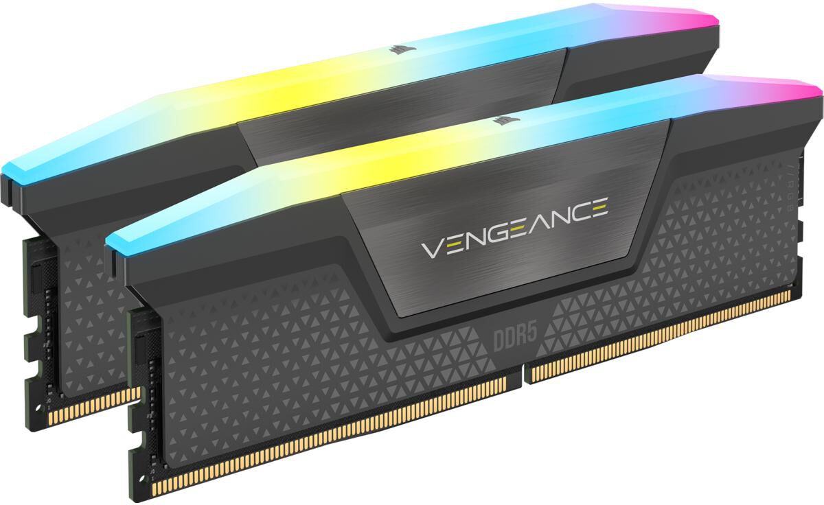 Corsair Kit 32GB (2 x 16GB) DDR5 6000MHz Vengeance RGB EXPO Black CL30