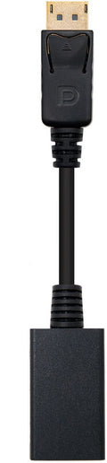 Adaptador Nanocable DisplayPort M > HDMI F 15 CM Preto