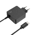 Carregador de Portátil Ewent USB-C + 1-Porta USB-A PD 45W Preto