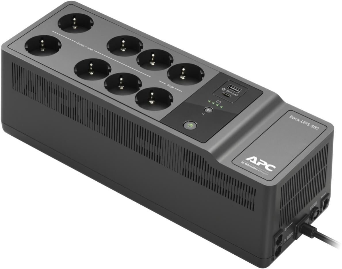 UPS APC Off-line Back-UPS 850VA/520W USB-C/A Schuko