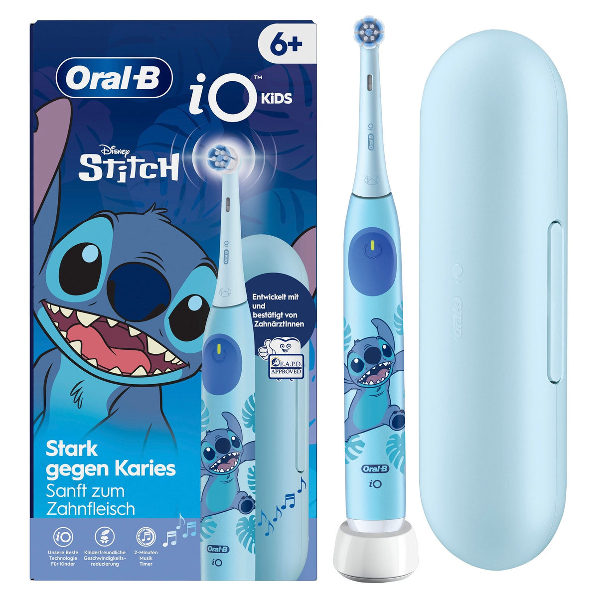 Escova de Dentes Elétrica Oral-B iO Kids 6+ Stitch com Estojo de Viagem